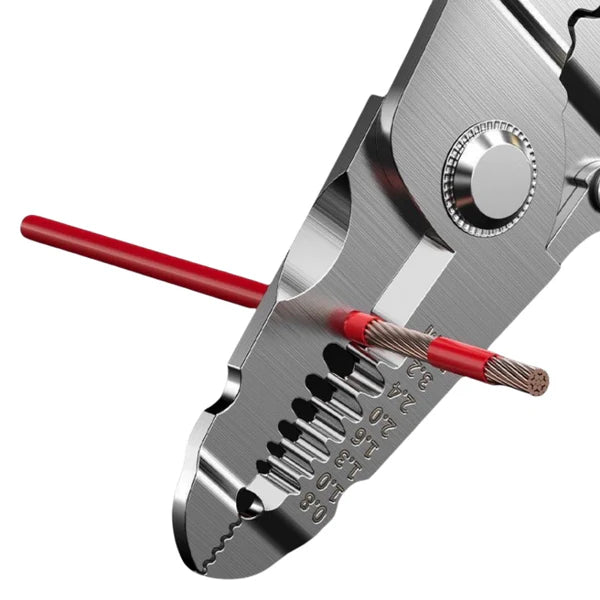 Alicate Dobrável Decapador Crimpador Descacador 18 Em 1