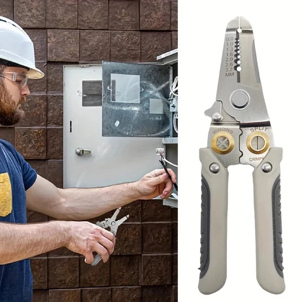 Alicate Dobrável Decapador Crimpador Descacador 18 Em 1