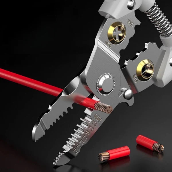 Alicate Dobrável Decapador Crimpador Descacador 18 Em 1