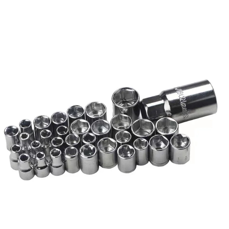 Caixa De Ferramentas Catraca Soquetes Com 40 Peças